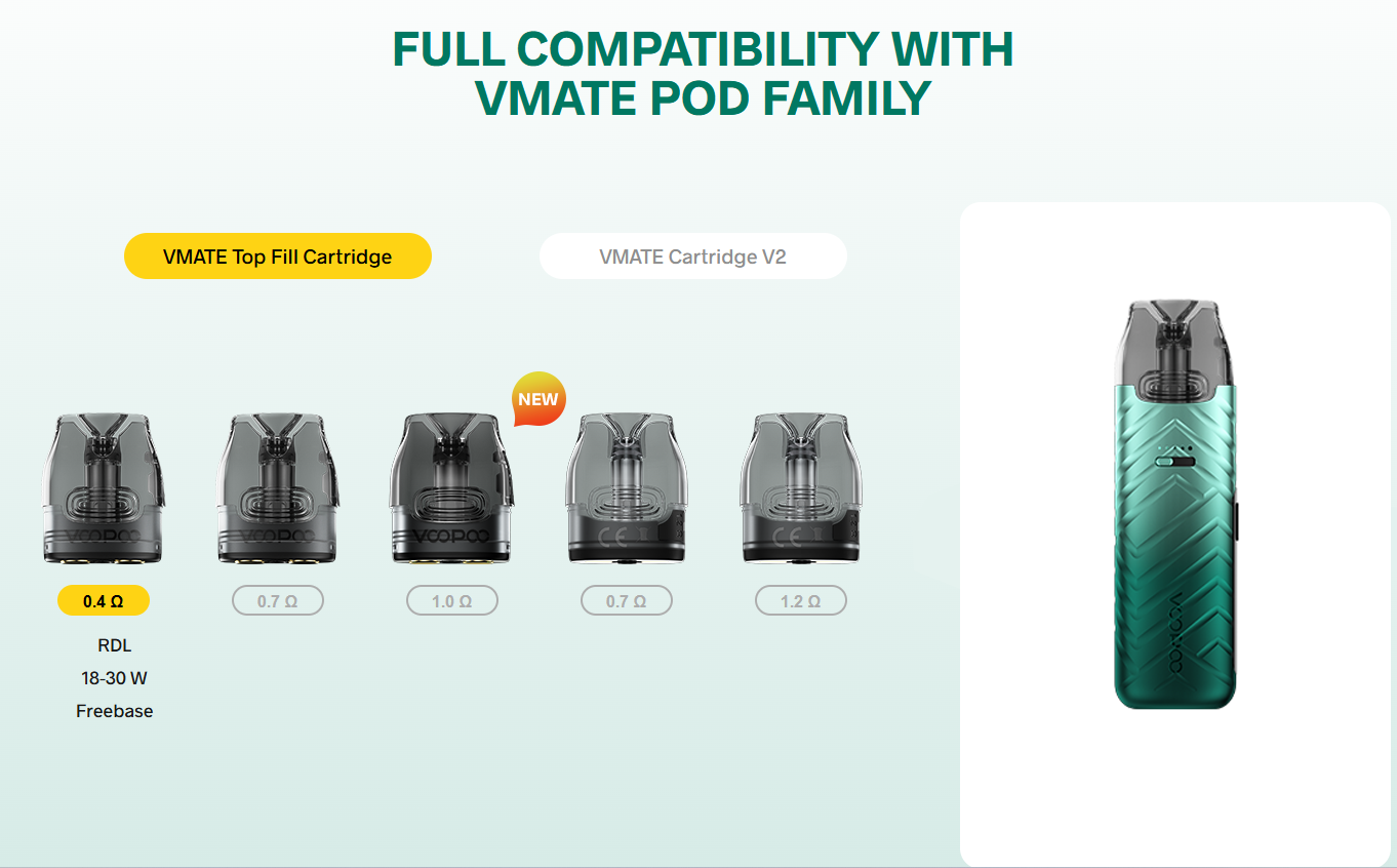 Типы испарителей подходящих для Vmate Pro Типы испарителей подходящих для Vmate Pro