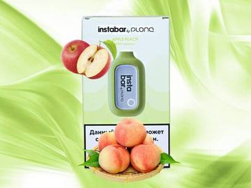 Купить Одноразовый Pod Plonq instaBar - Яблоко Персик (5000 затяжек)