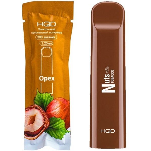 Купить Одноразовый Pod HQD Cuvie - Nuts Tobacco (300 затяжек)