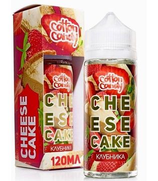 Купить Жидкость Cotton Candy Cheesecake - Клубника 120 мл
