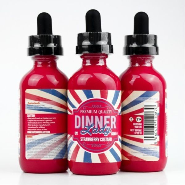 Купить Жижа Dinner Lady Strawberry Custard