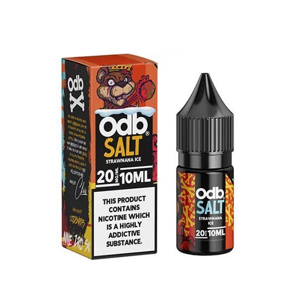 Купить Жидкость ODB Juice Salt 30 мл - Strawnana Ice (0 мг)