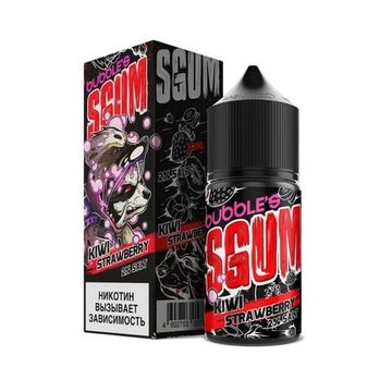Купить Жидкость Bubble's SGUM Salt - Клубничная жвачка с киви 30 мл