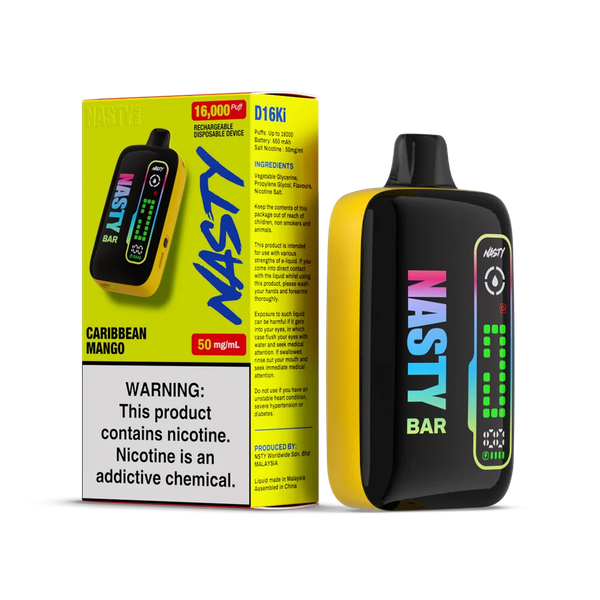 Купить Одноразовый Pod Nasty D16Ki - Caribbean Mango (16000 затяжек)