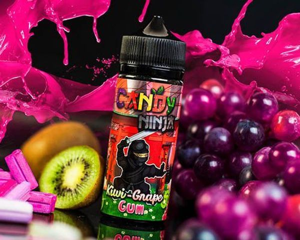 Купить Жижа CANDY NINJA - Kiwi-Grape Gum 120мл