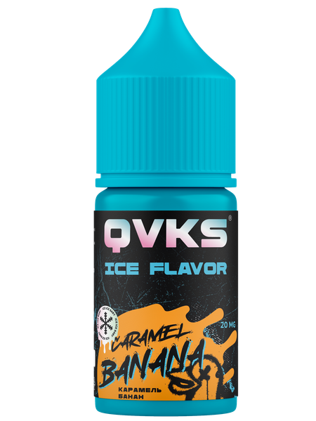 Купить Ароматизатор QVKS Ice 13мл - Банан Карамель