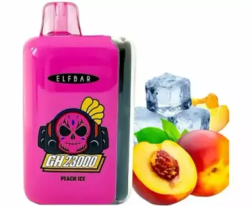 Купить Одноразовый Pod Elf Bar GH23000 - Peach Ice (23000 затяжек)