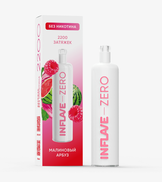 Купить Одноразовый Pod Inflave Zero - Малина Арбуз (2200 затяжек)