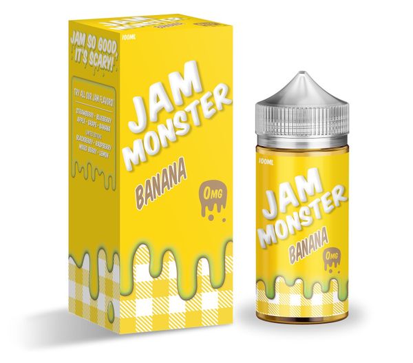 Купить Жидкость для электронной сигареты JAM MONSTER Original - Banana (100ml)