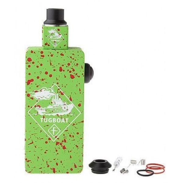 Купить Мехмод Tugboat box mod kit Зеленый с красным