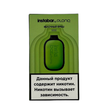 Купить Одноразовый Pod Plonq instaBar - Яблочный фреш (5000 затяжек)