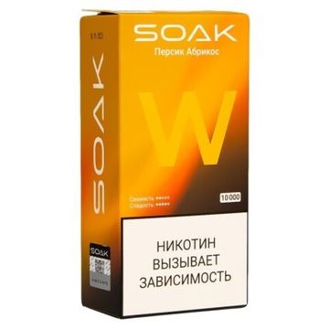 Купить Одноразовый Pod Soak W - Peach Apricot (10000 затяжек)
