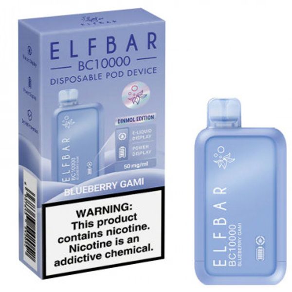 Купить Одноразовый Pod Elf Bar BC10000 - Черничный Гами (10000 затяжек)