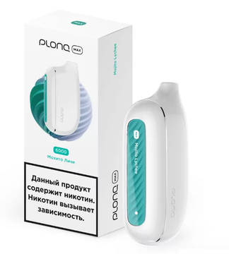 Купить Одноразовый Pod Plonq Plus Max - Мохито Личи (6000 затяжек)