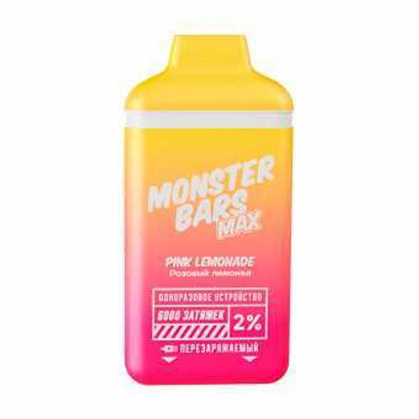 Купить Одноразовый Pod Monster Bars MAX - Pink Lemonade (6000 затяжек)