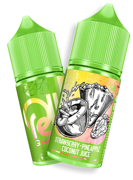 Цена на Жидкость Rell Green Salt - Strawberry Pineapple Coconut Juice 30 мл Купить Жидкость Rell Green Salt - Strawberry Pineapple Coconut Juice 30 мл