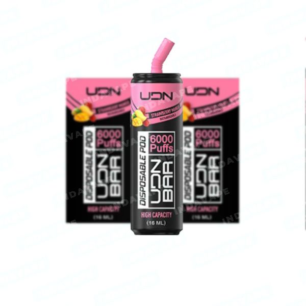 Цена на Одноразовый Pod UDN BAR - Strawberry Mango (6000 затяжек) Купить Одноразовый Pod UDN BAR - Strawberry Mango (6000 затяжек)