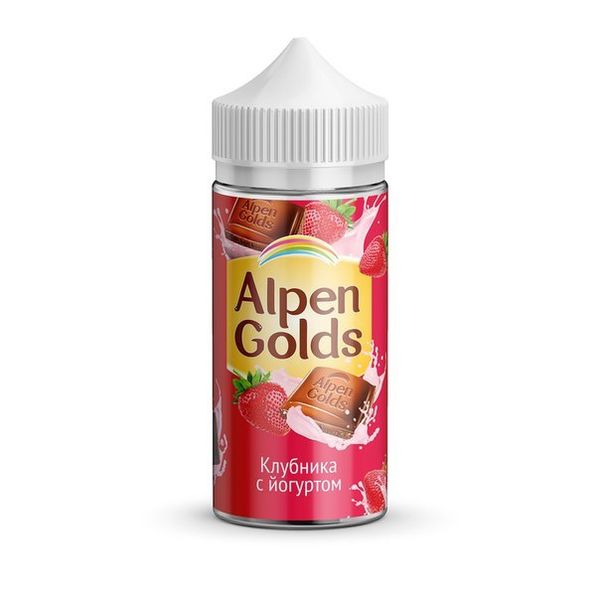 Купить Жидкость Alpen Golds - Клубника с йогуртом 100 мл
