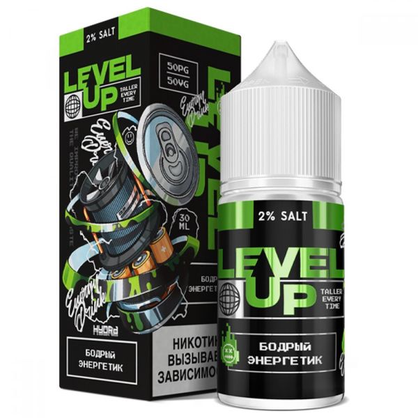 Купить Жидкость Level Up Salt - Бодрый энергетик 30 мл