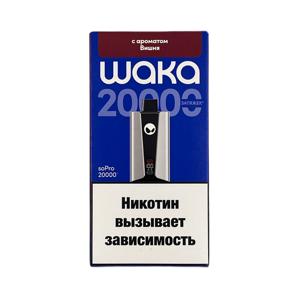 Купить Одноразовый Pod WAKA soPro - Вишня (20000 затяжек)