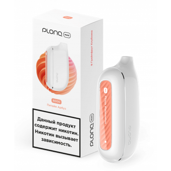 Купить Одноразовый Pod Plonq Plus Max - Питайя Арбуз (6000 затяжек)
