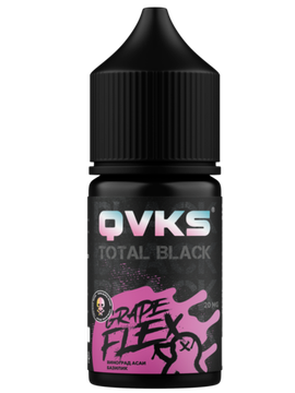 Купить Ароматизатор QVKS Total Black 13мл - Виноград Асаи Базилик