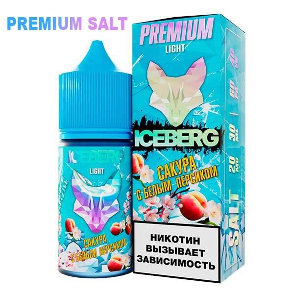Купить Жидкость Iceberg Ice Legend Salt - Белый Персик Сакура 30 мл