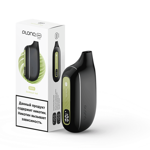 Купить Одноразовый Pod Plonq Max Smart - Зеленый Чай (8000 затяжек)