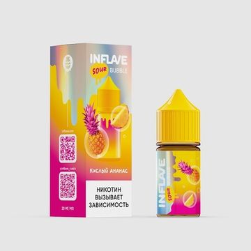 Купить Inflave Bubble Salt 30 мл - Кислый Ананас (20 мг)