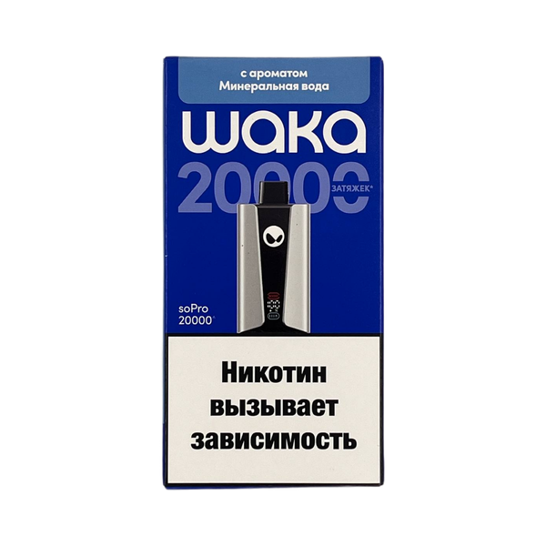 Купить Одноразовый Pod WAKA soPro - Минеральная Вода (20000 затяжек)