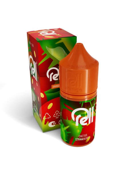Купить Жижа Rell Orange 28 мл - Cactus Strawberry (0 мг)