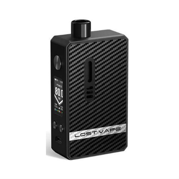 Купить Набор Lost Vape Gemini Hybrid 80W Pod-Mod Kit Black Carbon Fiber