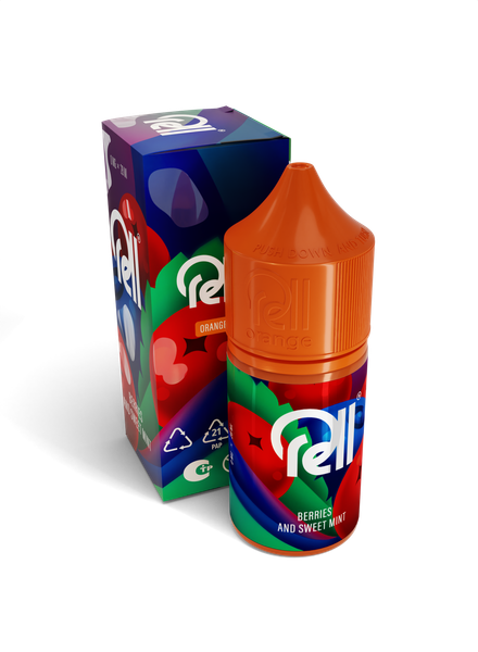 Купить Жидкость Rell Orange 28 мл - Berries and Sweet Mint (0 мг)