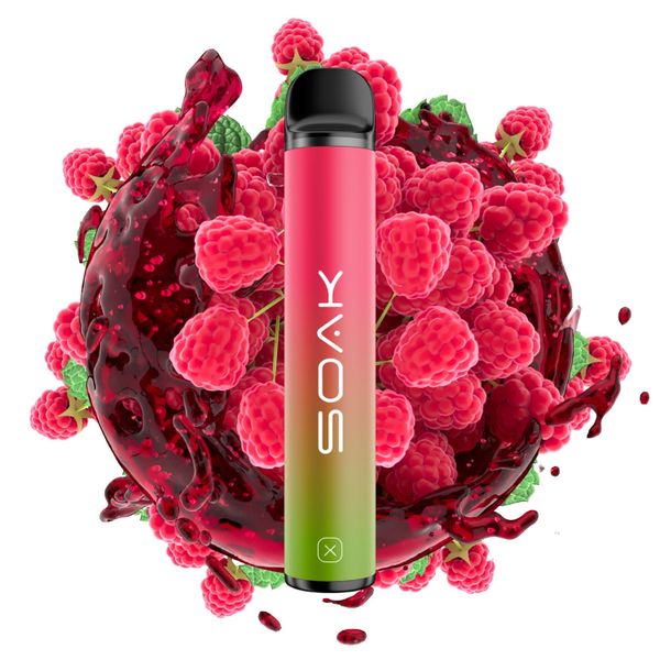 Купить Одноразовый Pod Soak X - Raspberry Soda (1500 затяжек)