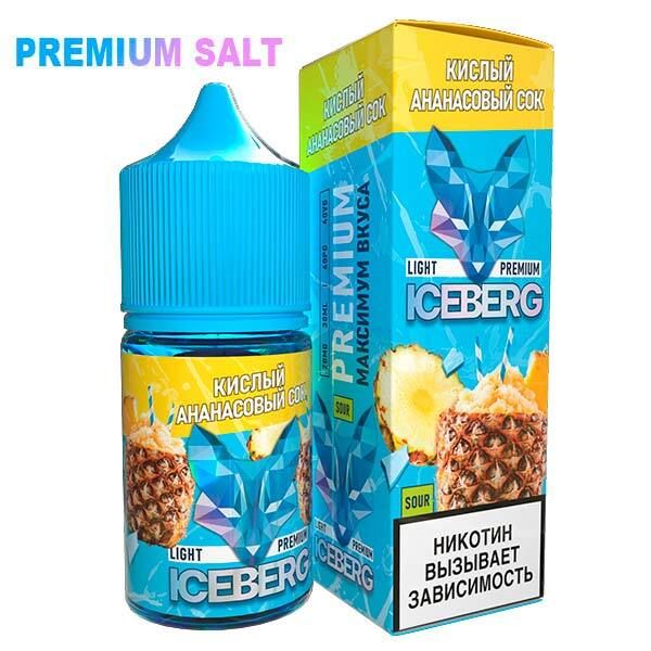 Купить Жидкость Iceberg Ice Legend Salt - Кислый Ананасовый Сок 30 мл