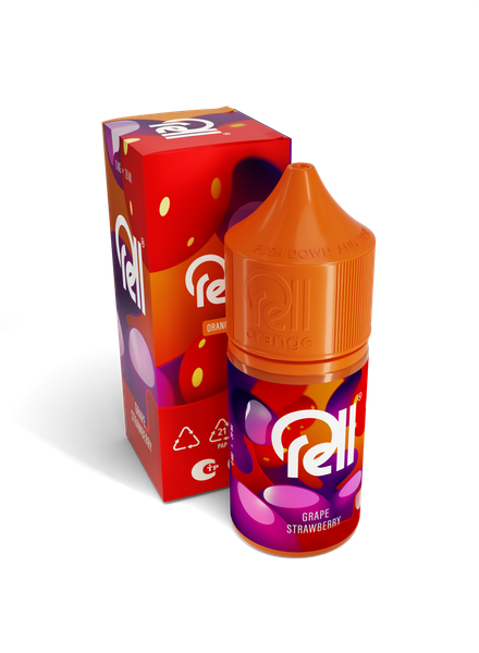 Купить Жидкость Rell Orange 28 мл - Grape Strawberry (0 мг)