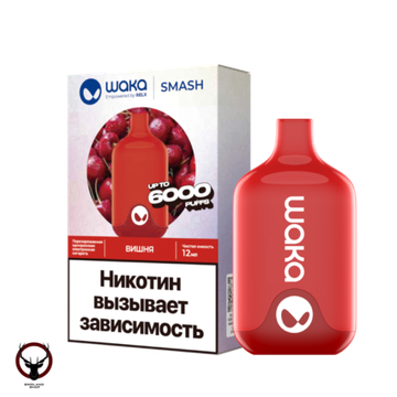 Купить Одноразовый Pod WAKA SMASH - Вишня (6000 затяжек)