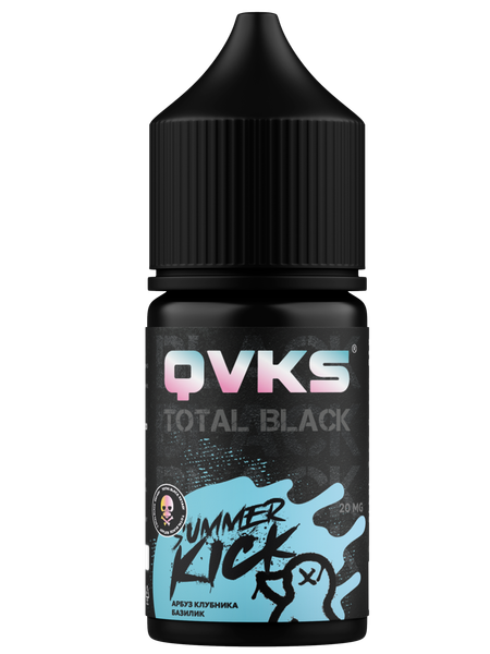 Купить Ароматизатор QVKS Total Black 13мл - Арбуз Клубника Базилик