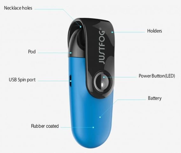 Купить Набор JUSTFOG C601 Starter 650mAh Kit синий