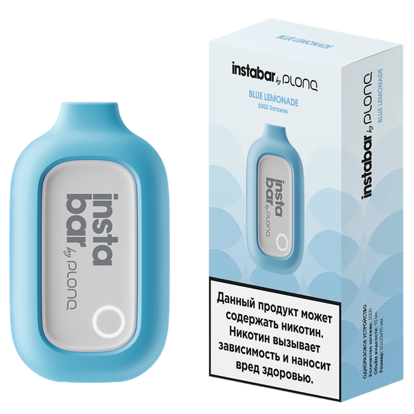 Купить Одноразовый Pod Plonq instaBar - Голубой лимонад (5000 затяжек)