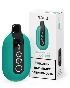 Купить Одноразовый Pod Plonq Plonq ULTRA 12000 - Прохладная Мята (12000 затяжек)