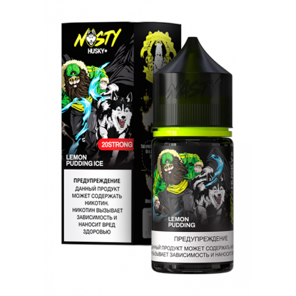 Купить Жидкость Nasty X Husky Import Salt 30 мл - Lemon Pudding Ice (20 мг)