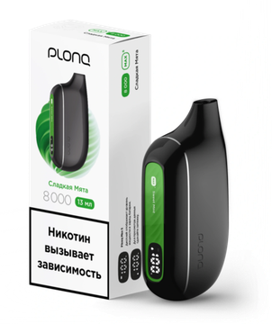 Купить Одноразовый Pod Plonq Max Smart - Сладкая Мята (8000 затяжек)