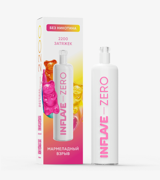 Купить Одноразовый Pod Inflave Zero - Мармеладный Взрыв (2200 затяжек)