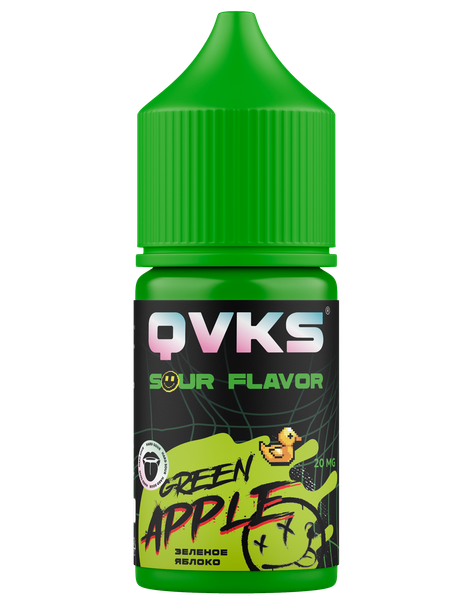 Купить Ароматизатор QVKS Sour 13мл - Зеленое Яблоко