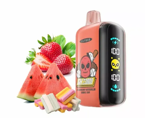 Купить Одноразовый Pod Elf Bar GH23000 - Strawberry Watermelon Bubble Gum (23000 затяжек)
