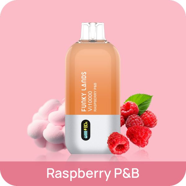 Купить Одноразовый Pod Funky Lands - Малиновая Сахарная Вата (10000 затяжек)