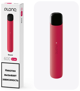 Купить Одноразовый Pod Plonq Alpha - Вишня (600 затяжек)