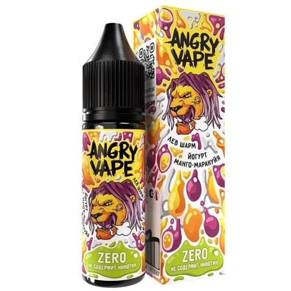 Купить Angry Vape 30 мл - Лев Шарм (0 мг)