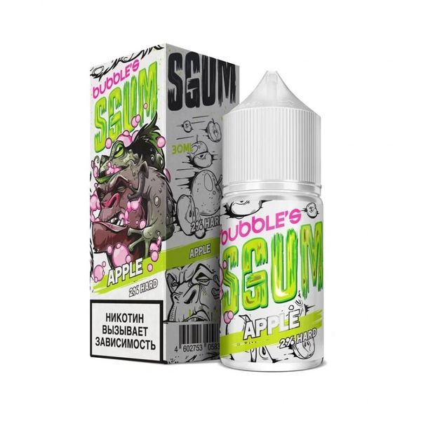 Купить Жидкость Bubble's SGUM Salt - Яблочная жвачка 30 мл